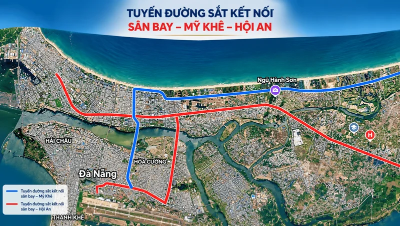 Đòn bẩy hạ tầng đường sắt Metro/LRT và trục ven biển kết nối Đà Nẵng - Hội An