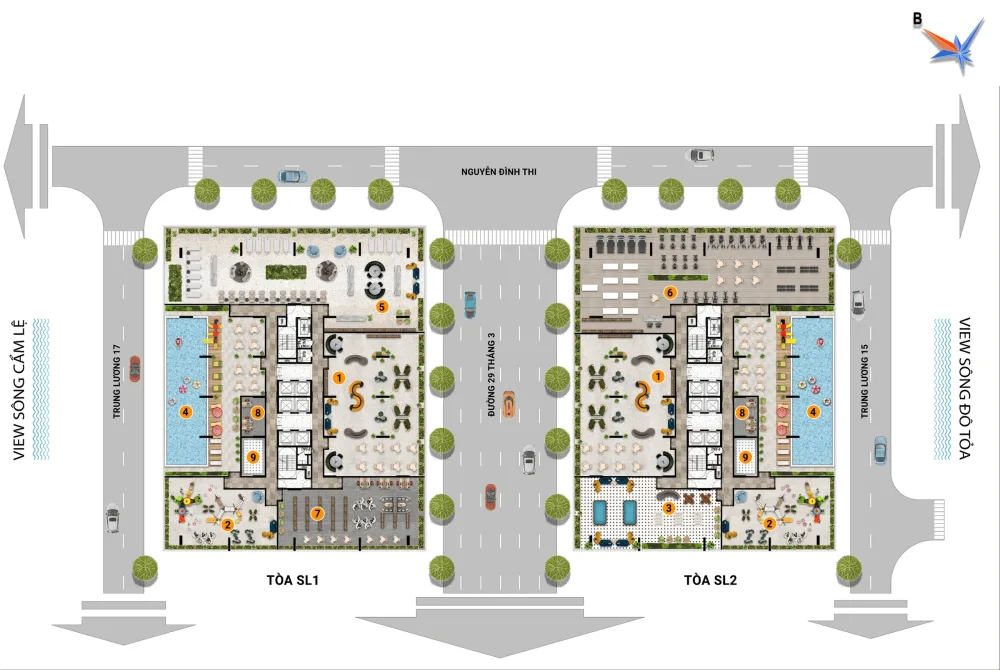 Mặt bằng tổng thể S-Light Tower